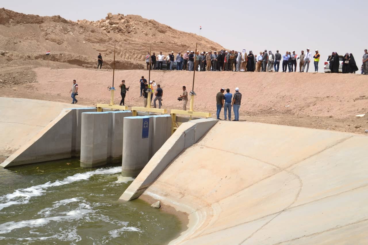 كربلاء : افتتاح مشروع مهرب مبزل الرزازة غرب المحافظة(مصور)