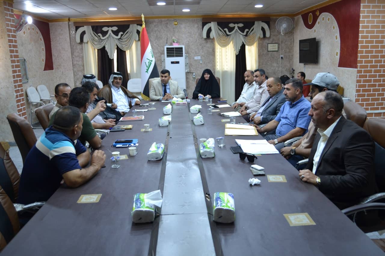 الجمعيات الفلاحية في كربلاء تطرح جملة من المشاكل والمعوقات الزراعية على طاولة اجتماع عقد في ديوان قائممقامية قضاء الهندية