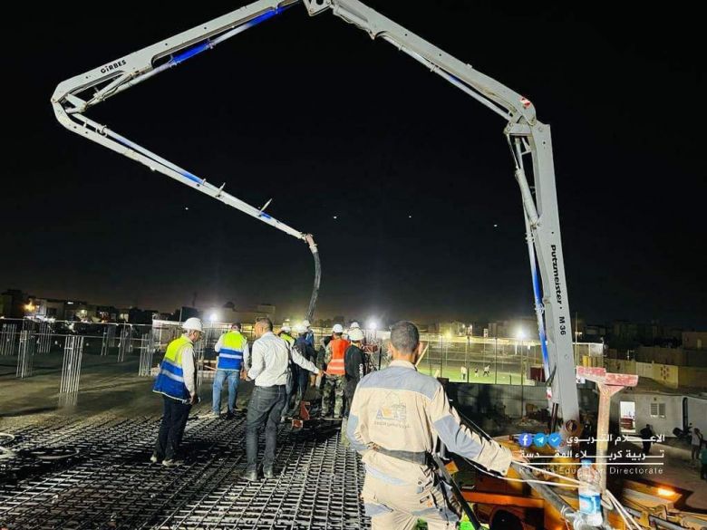 تعرف على نسب انجاز المشروع الصيني في الابنية المدرسية في كربلاء