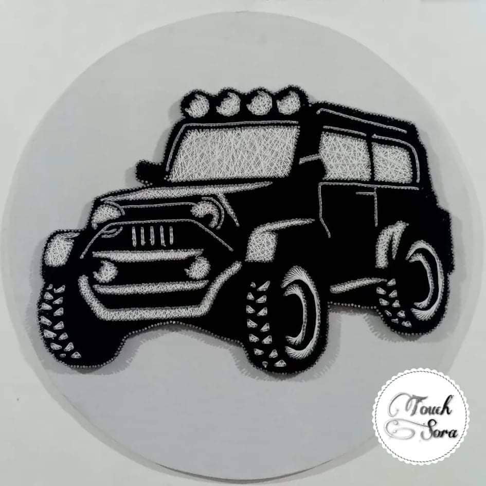 فنانة تشكيلية نادرة... شابة عراقية كربلائية ترسم بالخيوط والمسامير