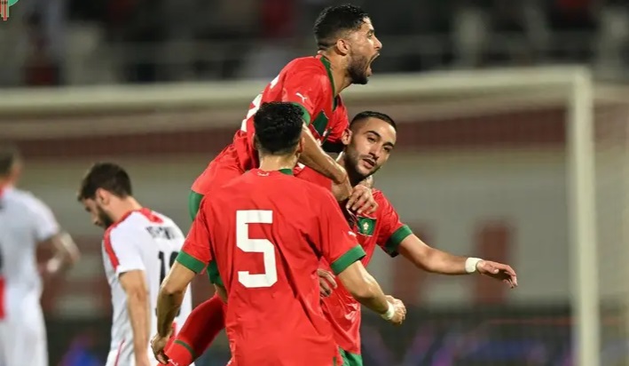 المغرب يهزم جورجيا بثلاثية استعدادا لكأس العالم