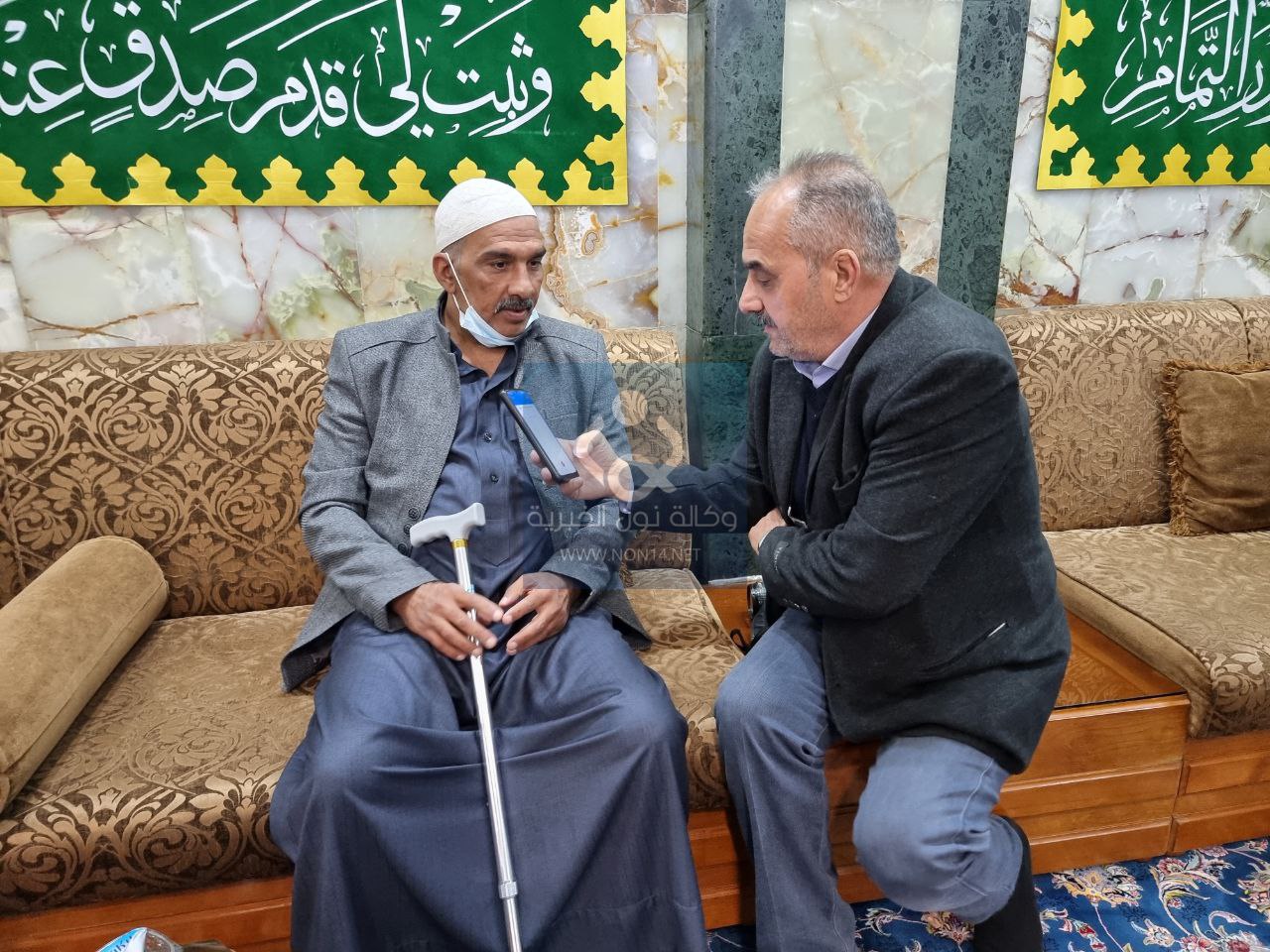 بالفيديو:ممثل المرجعية الدينية  يستقبل والد شهيد من تكريت بعد مناشدة انسانية ويوعز بعلاجه