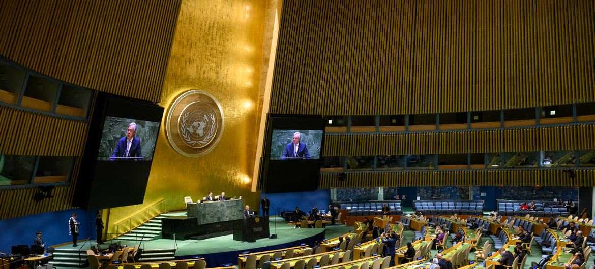 الامين العام للأمم المتحدة يشيد برسالة الاسلام مستشهداً بآية من القرآن الكريم