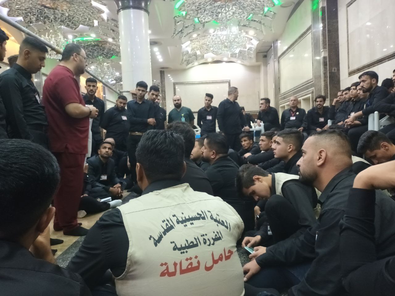 للمساهمة في زيارة عاشوراء :العتبة الحسينية تدرب (100) متطوع جديد على الاسعاف الفوري