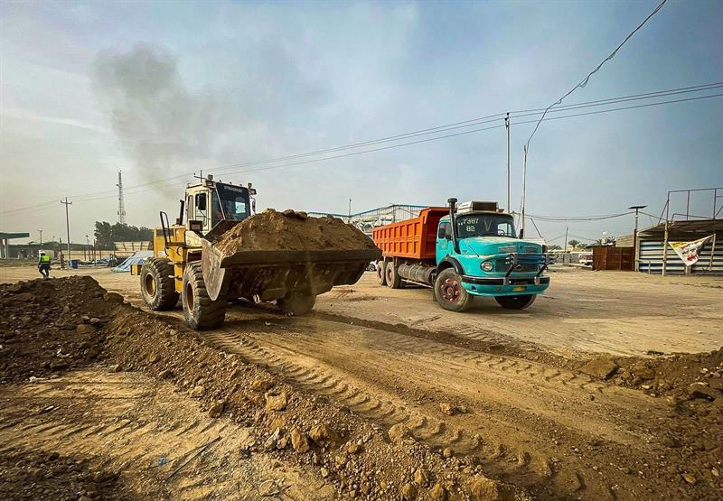 أمانة بغداد تحقق نسب إنجار متقدمة في مدخل بغداد- سامراء