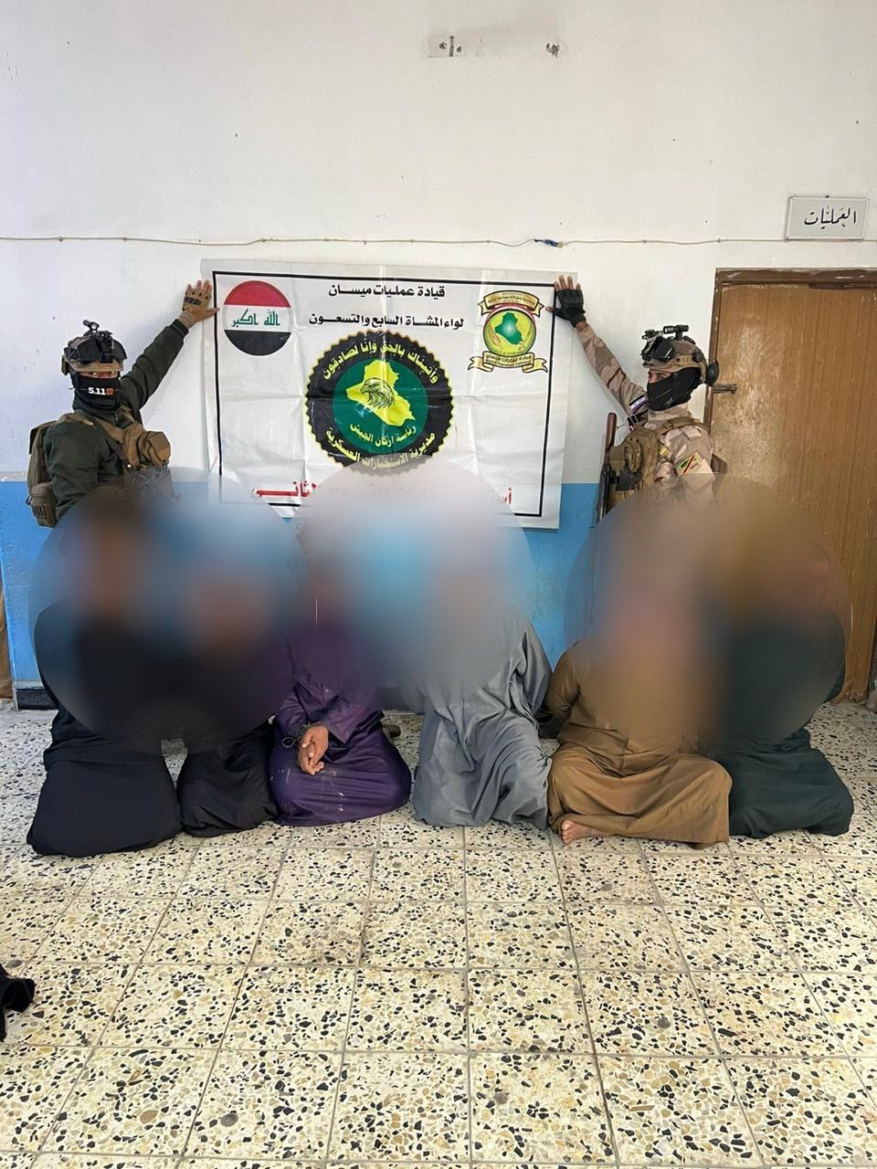 عمليات ميسان تلقي القبض على ثلاثة عشر متهماً بجرائم جنائية مختلفة وتضبط أسلحة غير مرخصة