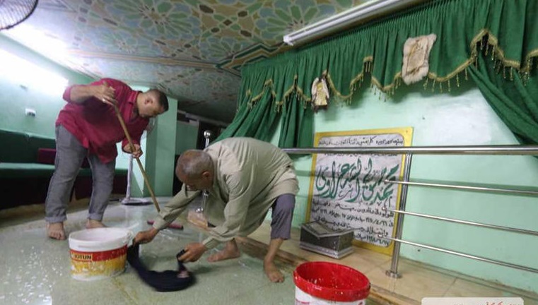 مصر.. مياه الصرف الصحي تغمر ضريح الداعية الشعراوي(صور)