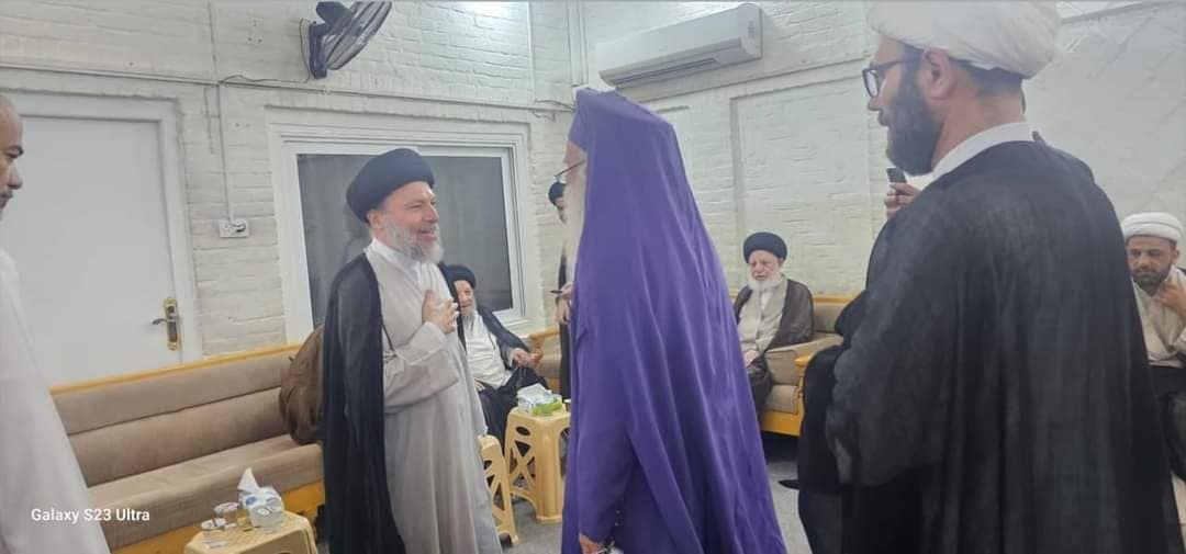 نجل المرجع الحكيم يلتقي القس (مالخاز سونغو شفيلي) :هذه اللقاءات تساهم بتعضيد  التعايش السلمي بين الشعوب